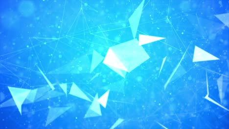 fondo de bucle geométrico abstracto con puntos y líneas conectados.