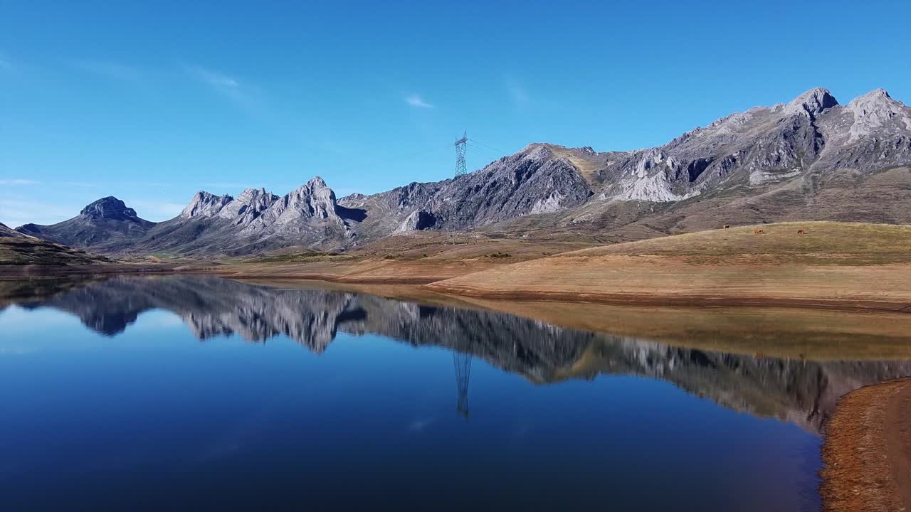 Icelandic landscape hills mountains and lake dry land in the summer Iceland aerial drone