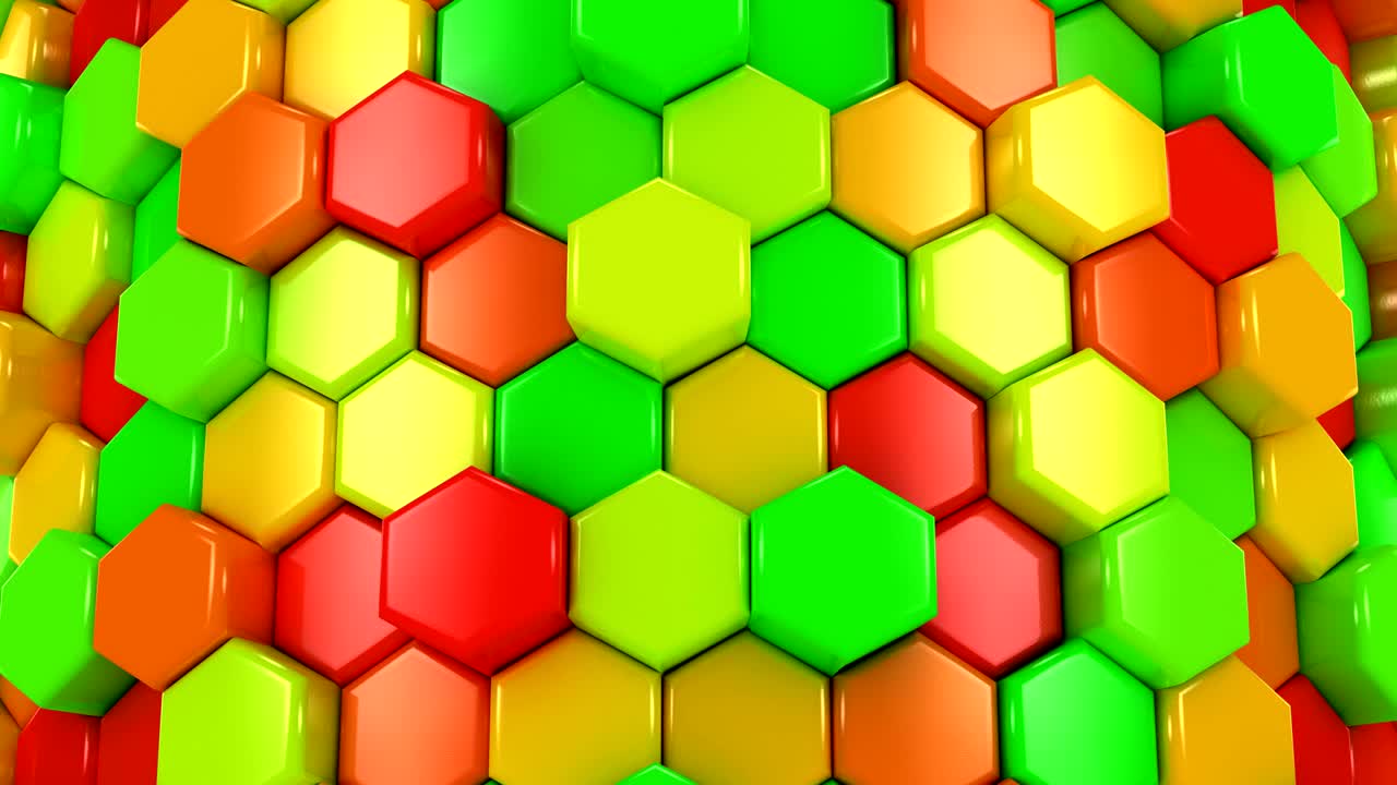 los panales de miel animados cambian de color