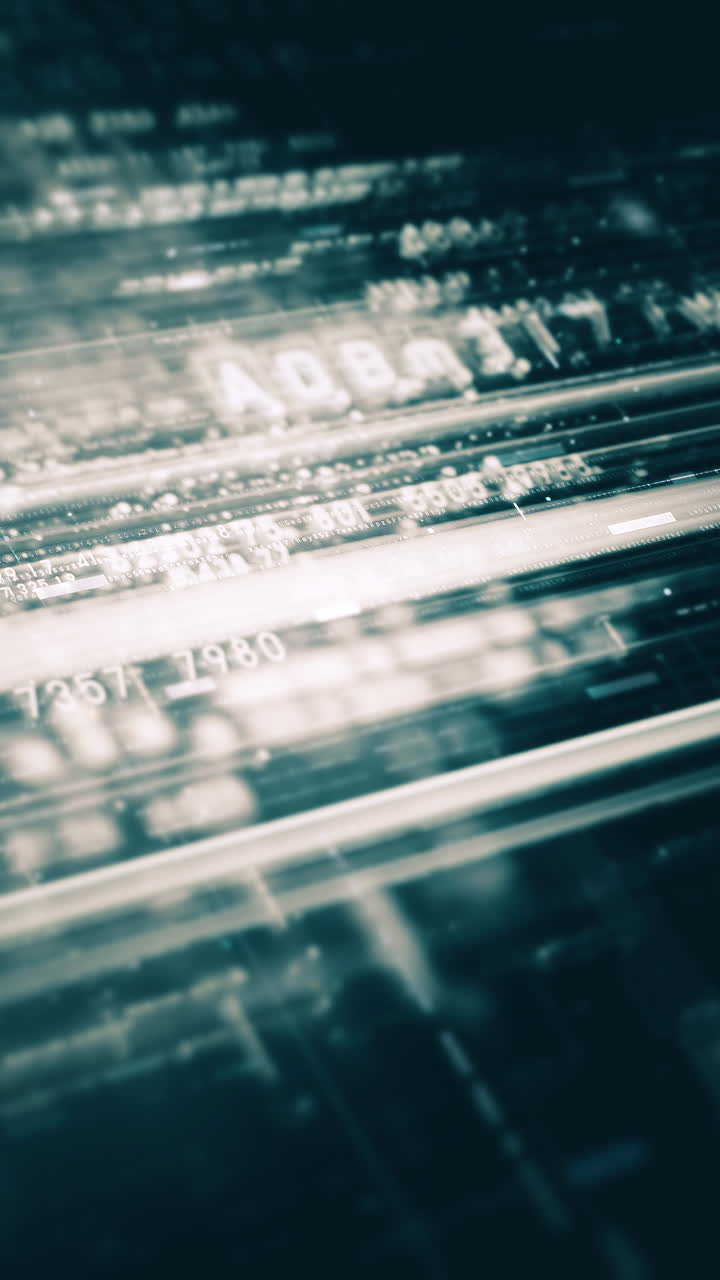 metaverso futurista telemetría de datos digitales de alta tecnología con números encriptados visualización de fondo dinámico para pantalla de formato vertical de escritorio de computadora