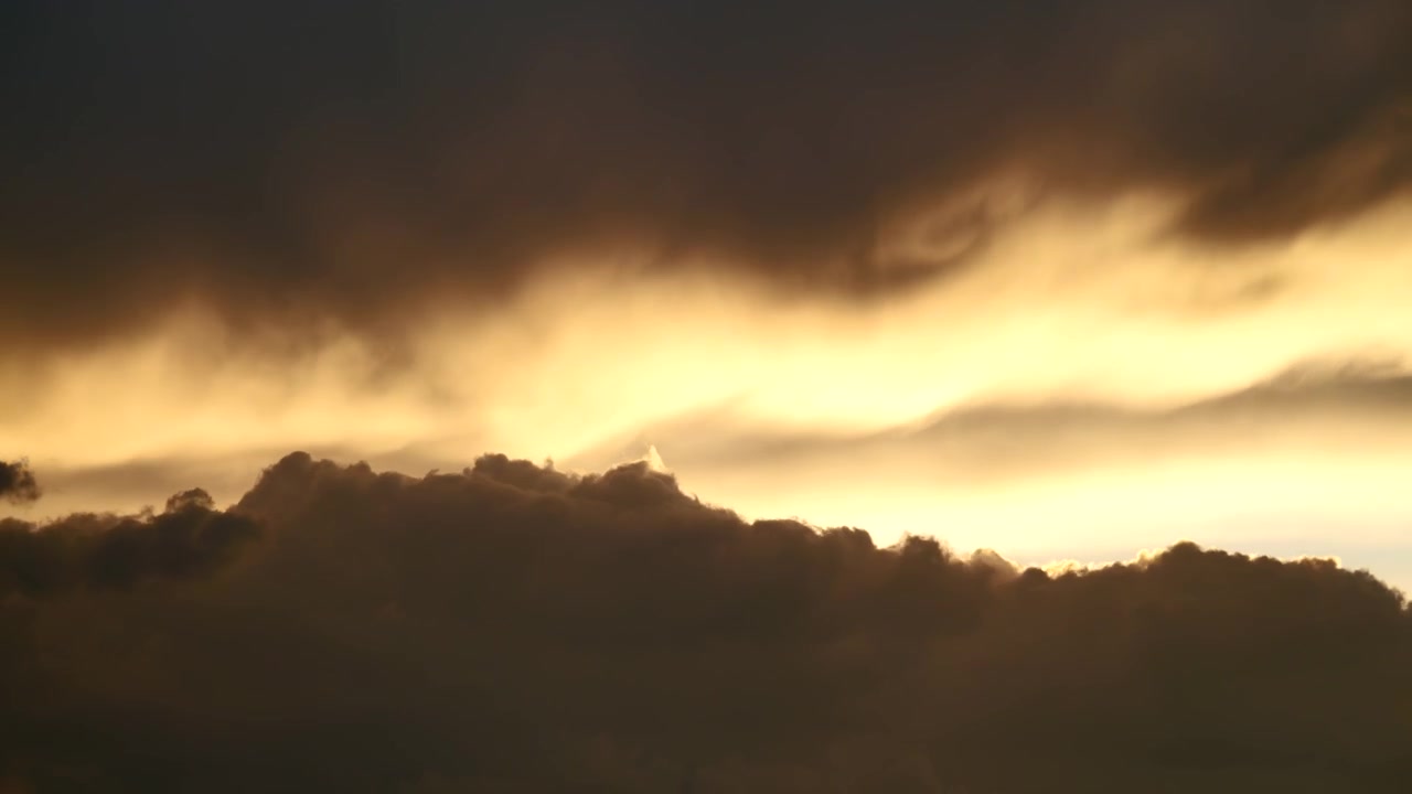 Dramatic Sunset Clouds Moving Across the Sky