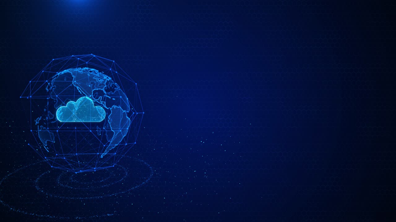 Digital cloud computing cyber security digital data network protection future technology digital