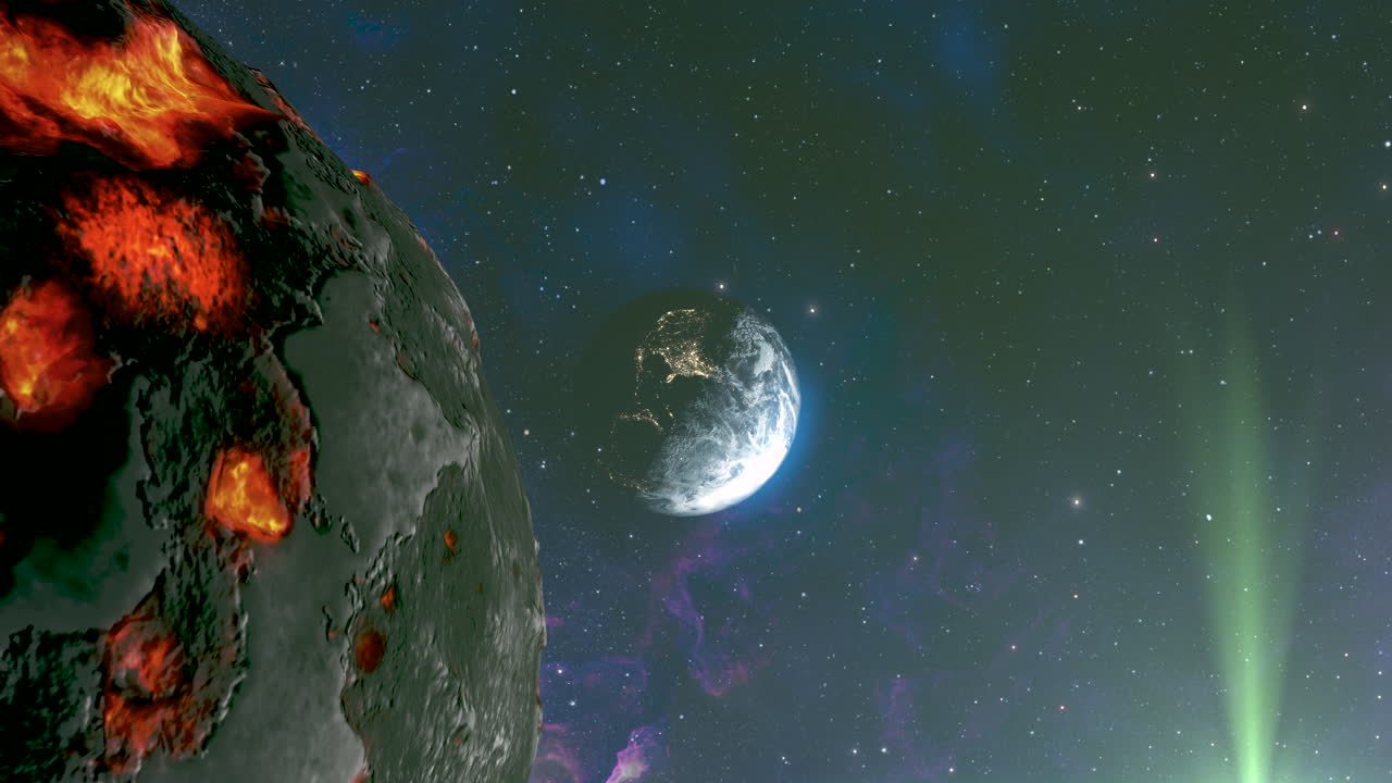 planetas en colisión