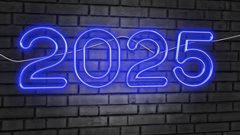 año nuevo 2025 neón