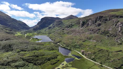 mountain valley aerial view ireland