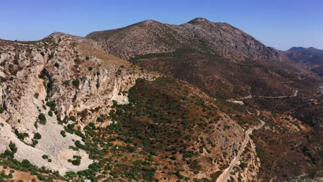 flying along hills and slopes of mediterranean seashore in turkey