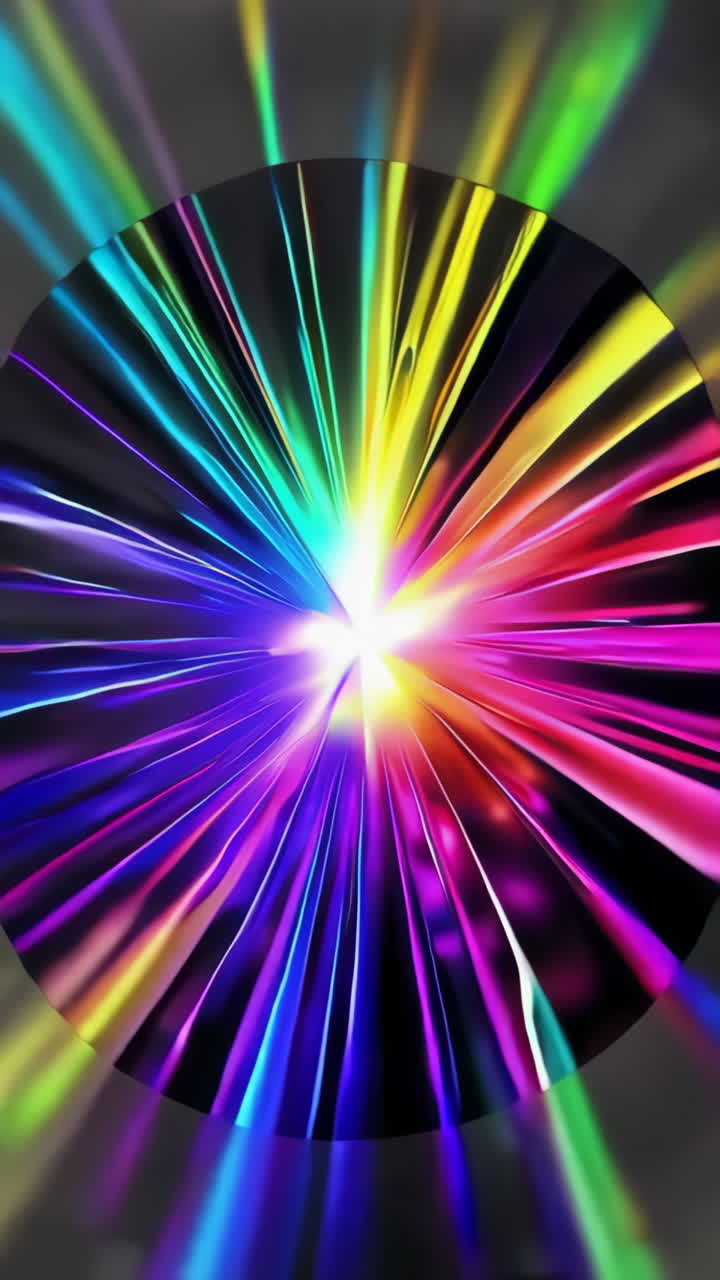 Vibrant Abstract Light Burst in Spectrum Colors