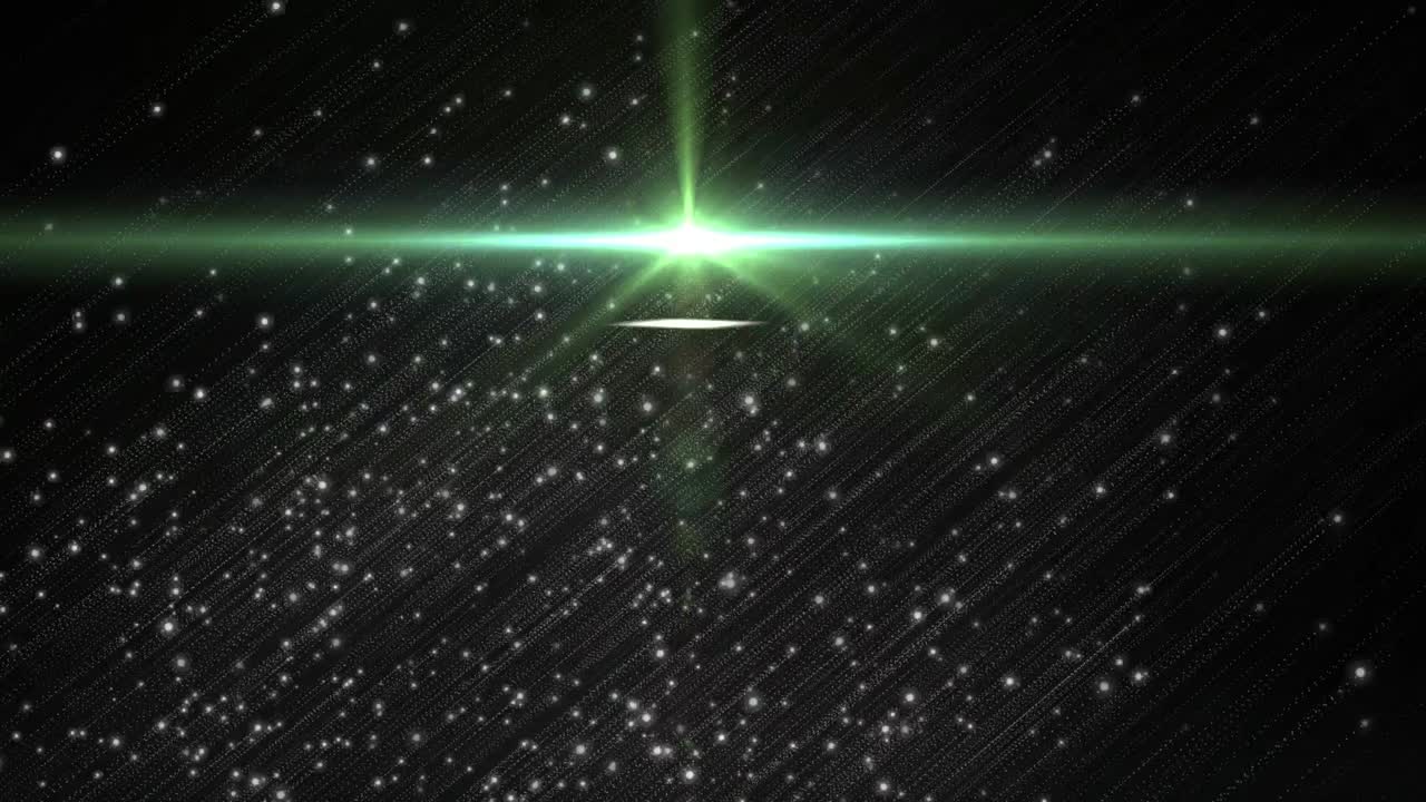 검은 바탕에 있는 빛의 흔적과 반점의 애니메이션