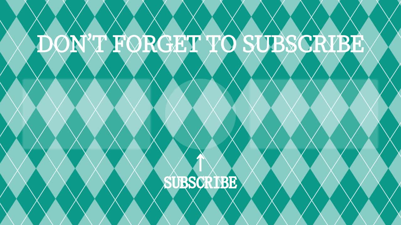 argyle 패턴 엔드 카드 엔딩 스크린 모션 그래픽