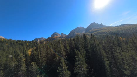 footage filmed up the mountains in italian dolomites