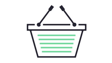 shopping basket icon animation