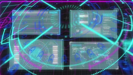 Animation-of-scope-scanning-and-data-processing-on-interface