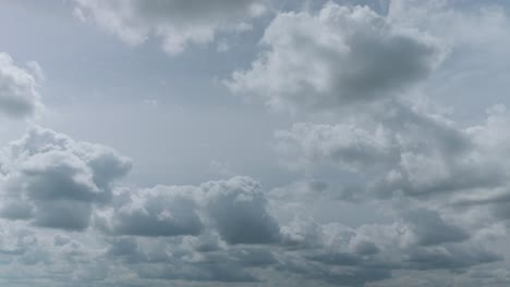 a wide shot of clouds on a bright, fine day