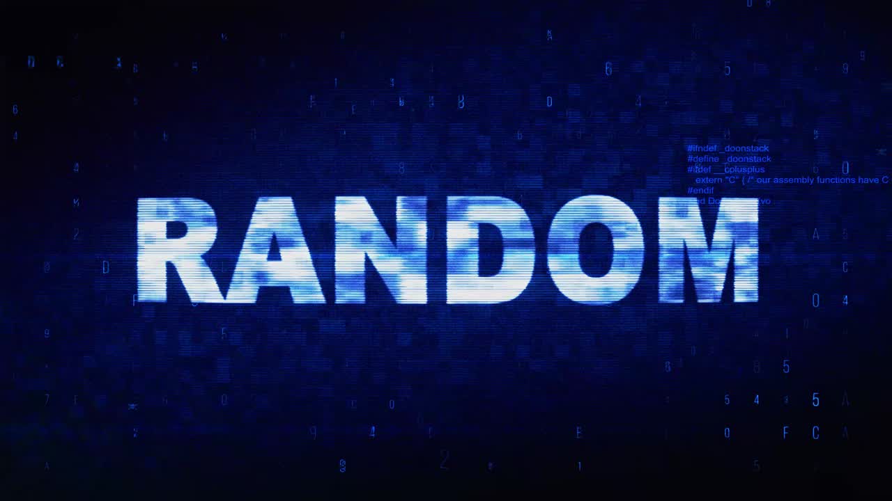 Random text digital noise twitch and glitch effect tv screen loop animation background login and