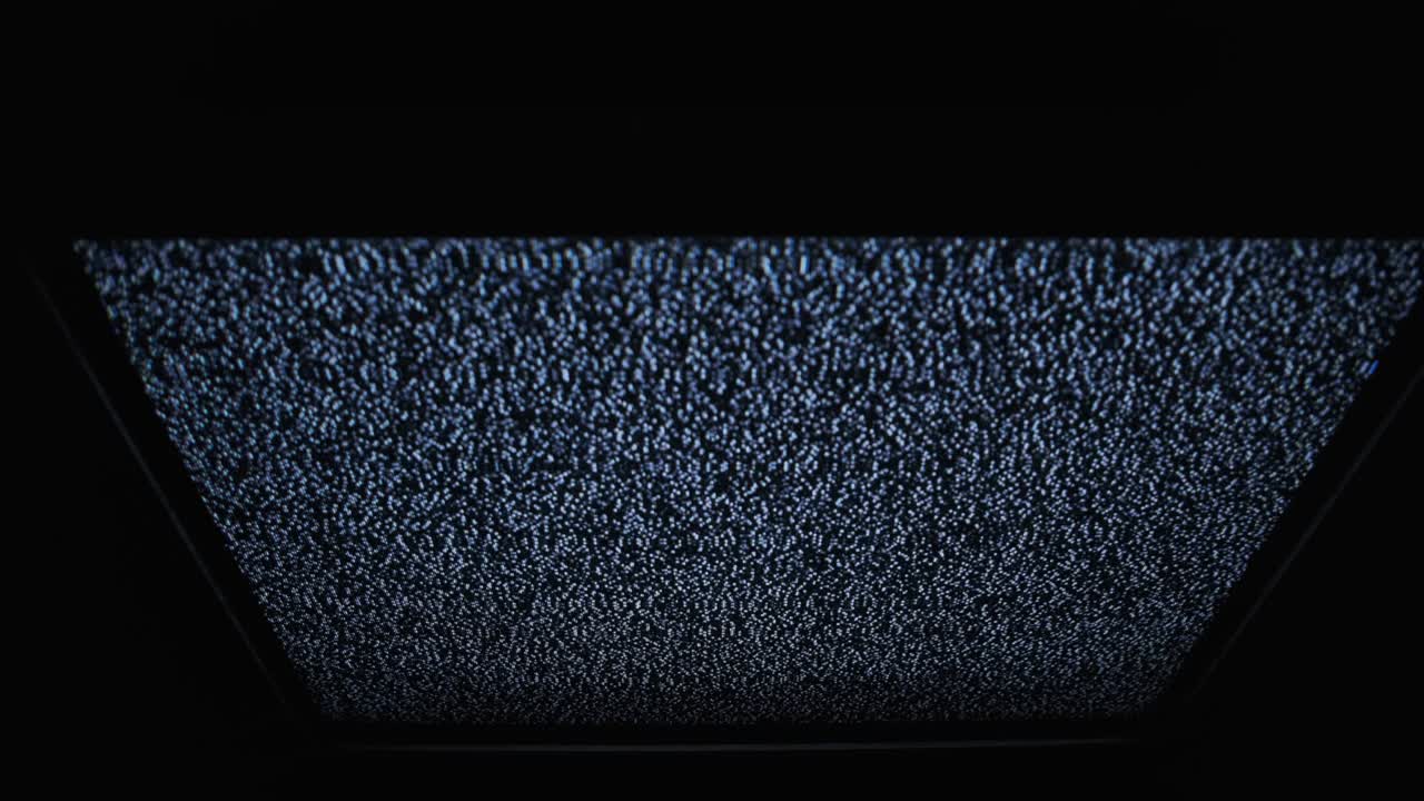 정적 tv 소음, 아날로그 신호, 빈티지 스크린