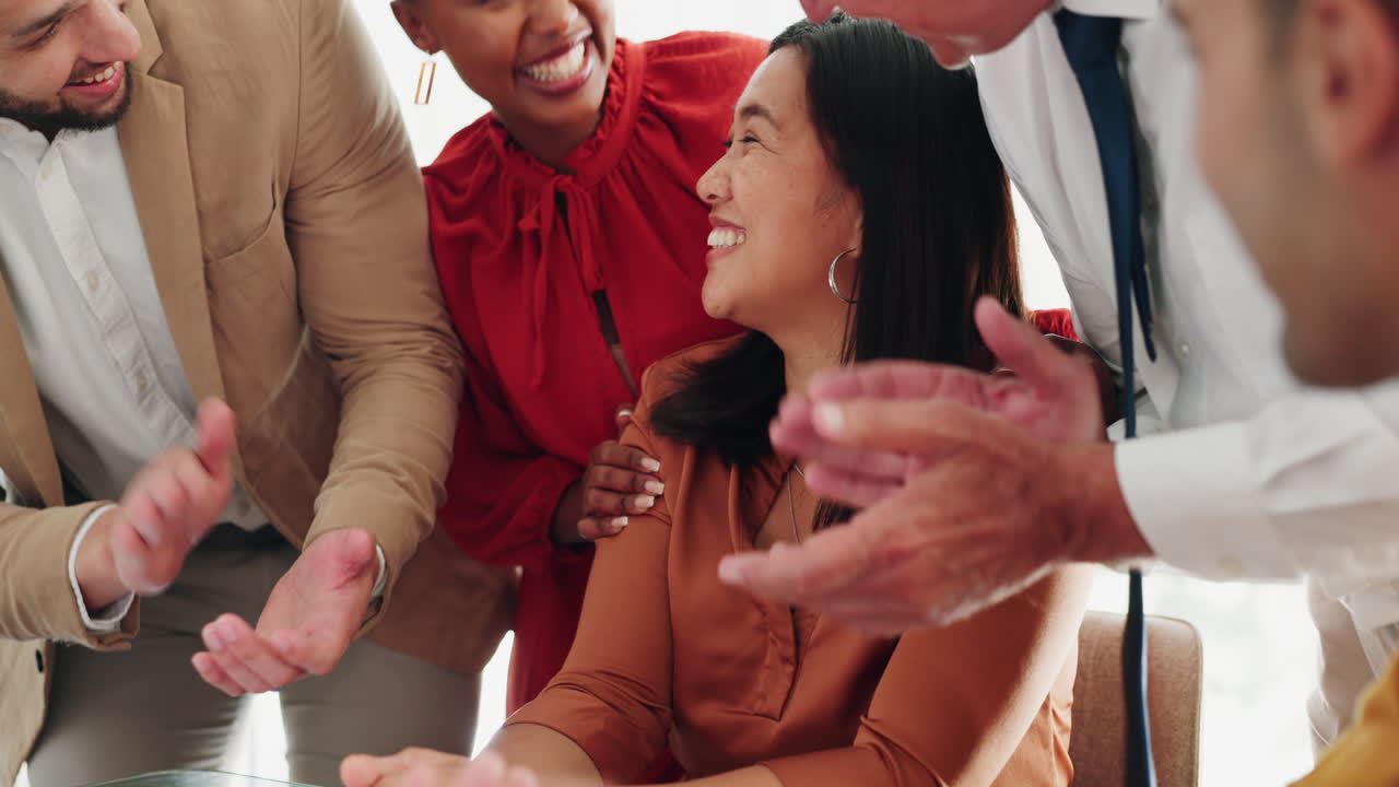 승진, 성공, 사업가들의 박수