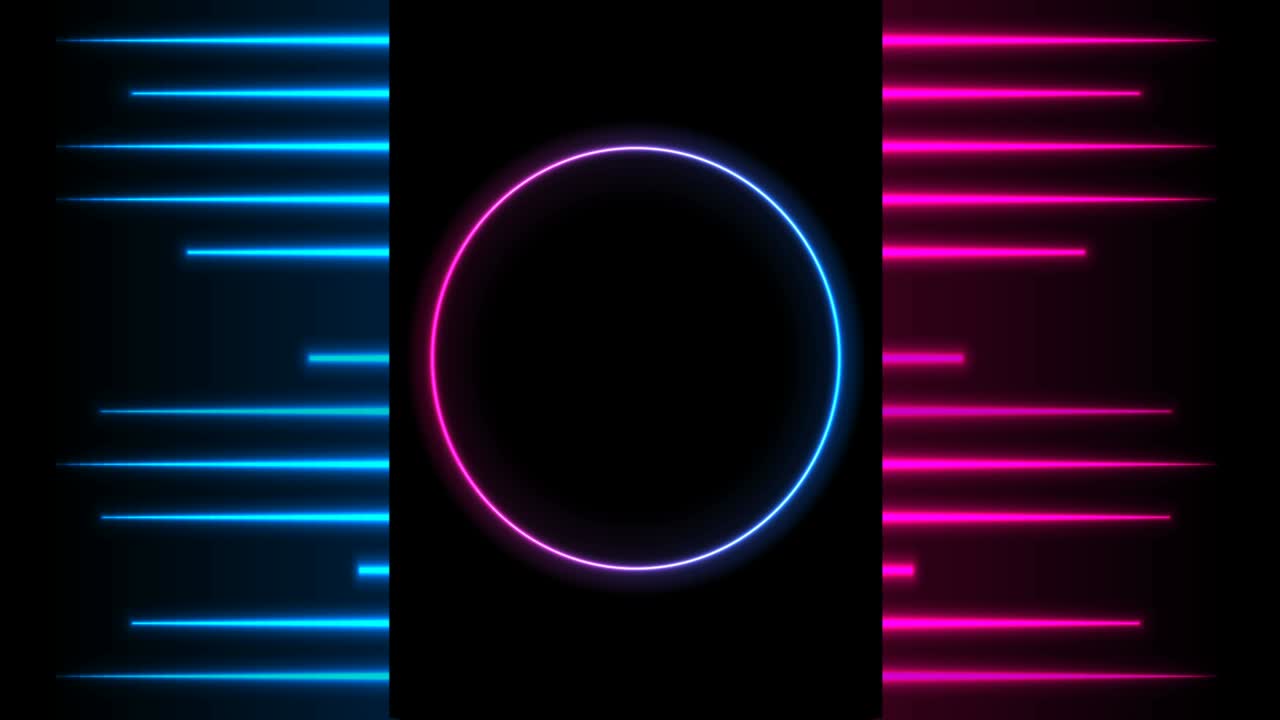 fondo de movimiento abstracto de ciencia ficción retro láser neón