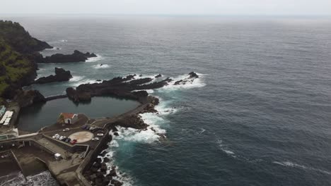 epic rocks in the middle of the sea in madeira