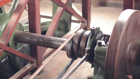 close-up of gears in motion at sovereign hill