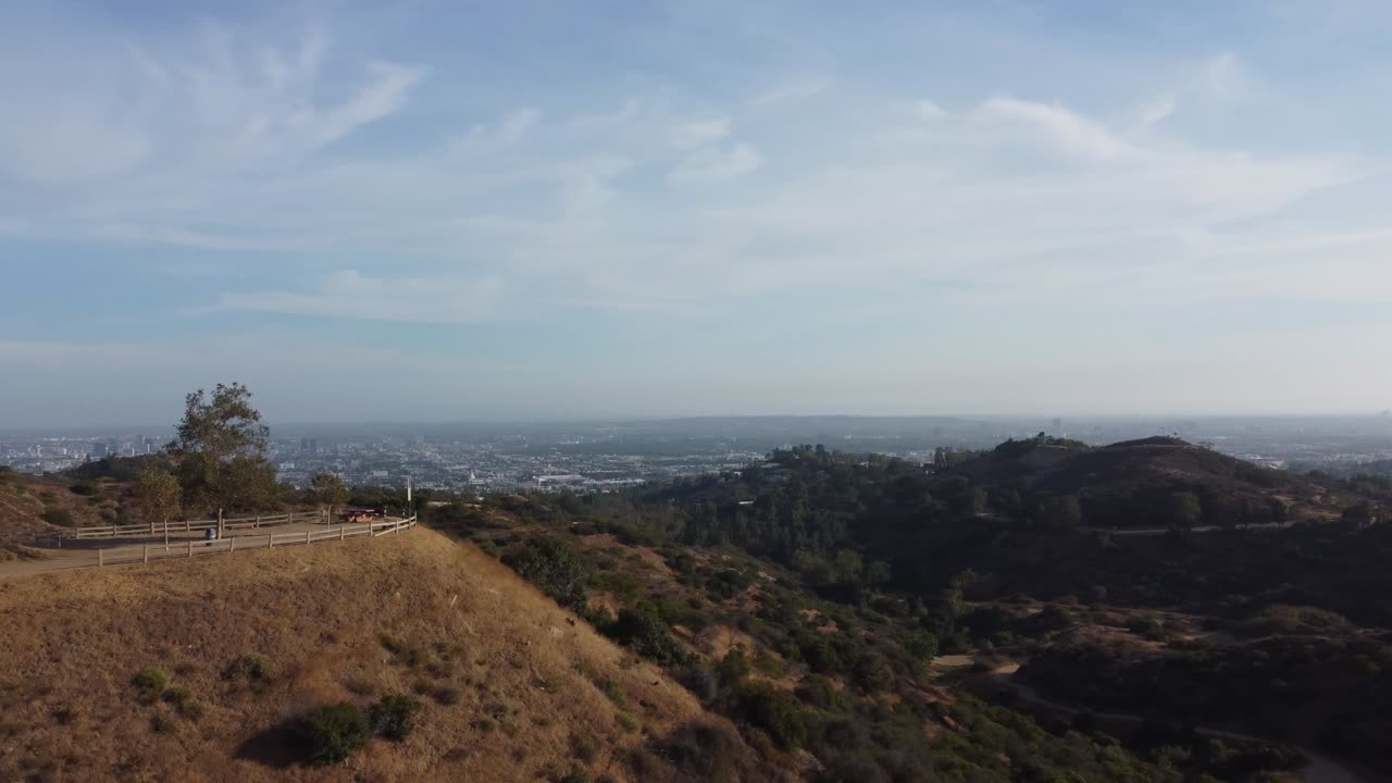 observatorio de los angeles por drone 4k