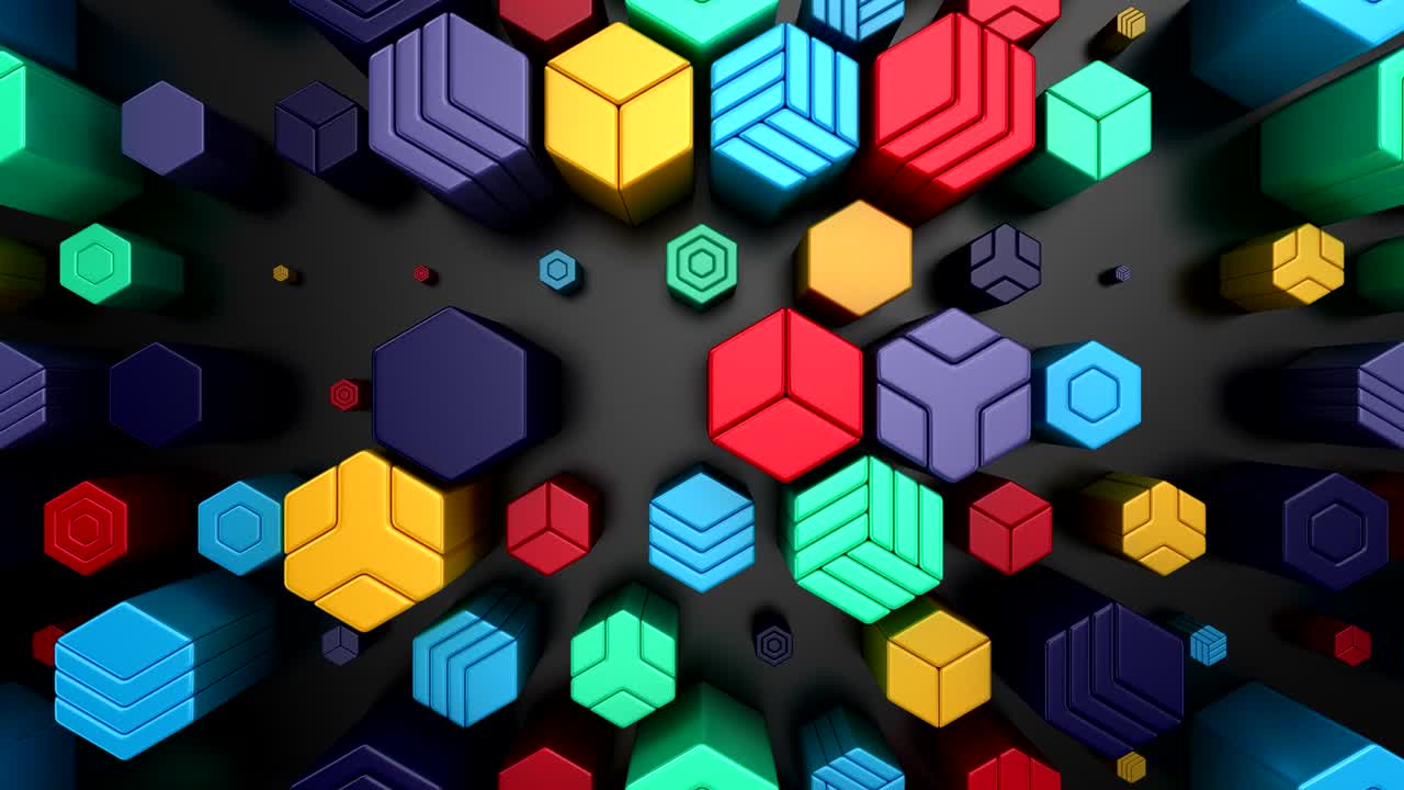 fondo de hexágonos animados