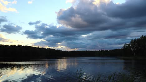 time lapse of lake scenery in finland