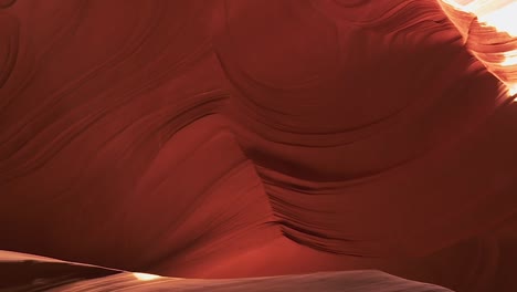 Stunning-Sandstone-Structures-At-The-Upper-Antelope-Canyon-Slot-In-Page,-Arizona