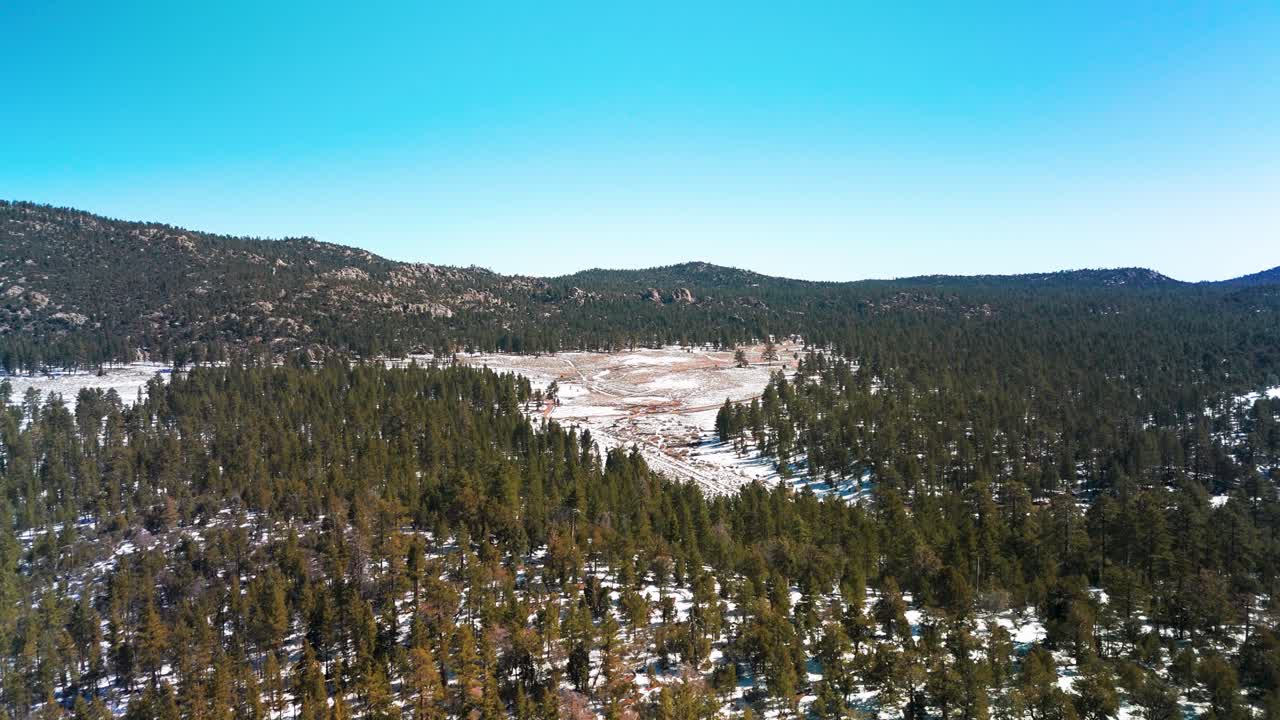 Idyllic Nature Landscape In Big Bear Lake, California - Drone Shot