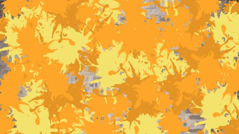 animación de múltiples manchas coloridas sobre la pared de ladrillo