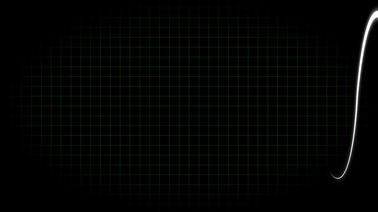 전기 심장 기록 오실로스코프 파동 형태 애니메이션 모션 그래픽