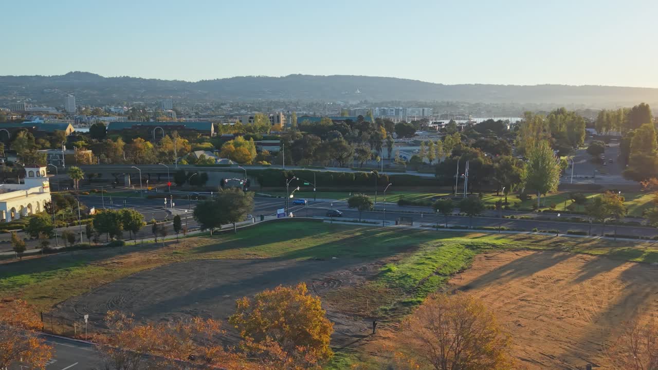 Drone footage captures Webster Street in West Alameda alive with activity, where historic buildings meet the coastal skyline and the community’s charm radiates through every block