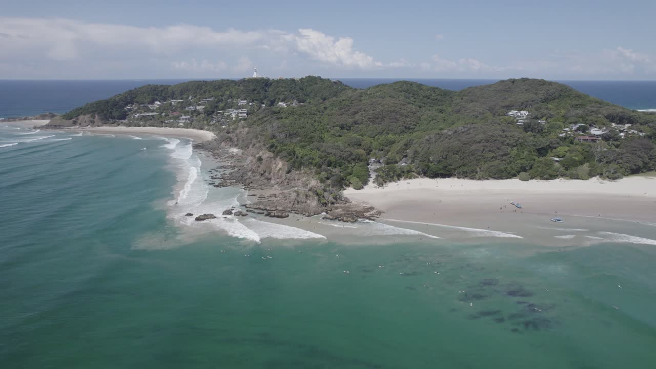 오스트레일리아 뉴사우스웨일스 의 클라크스 비치 의 아름다운 해변 풍경 - 공중 촬영