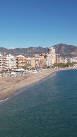 andalusia coast: fuengirola promenade and tourist resort from above