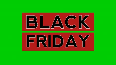 Black-Friday-Sale-Animationstext,-Bewegungsgrafiken-Auf-Grünem-Hintergrund