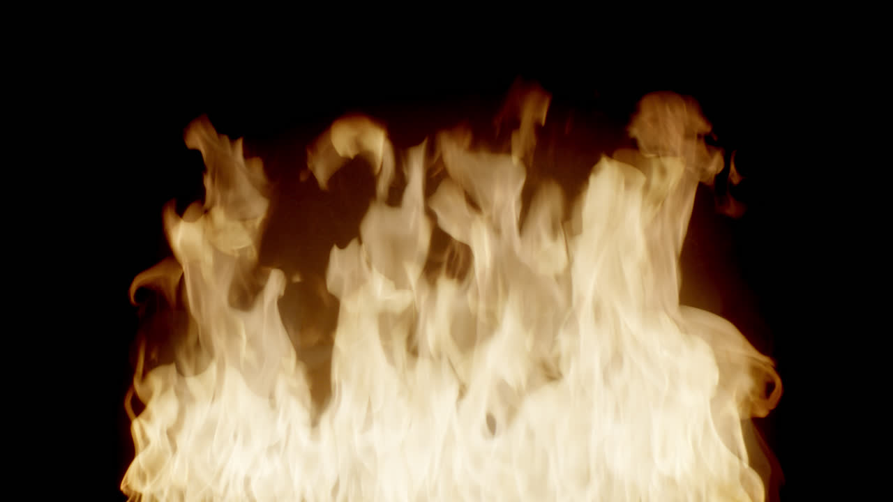 불타는 불 4k의 클로즈업 샷