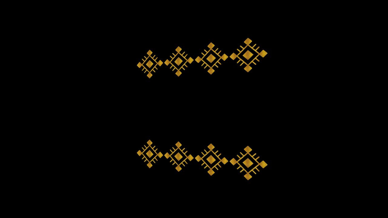 골드 아트 데코 모티브와 비디오 구성에 대한 텍스처를 가진 배경 비디오 영상