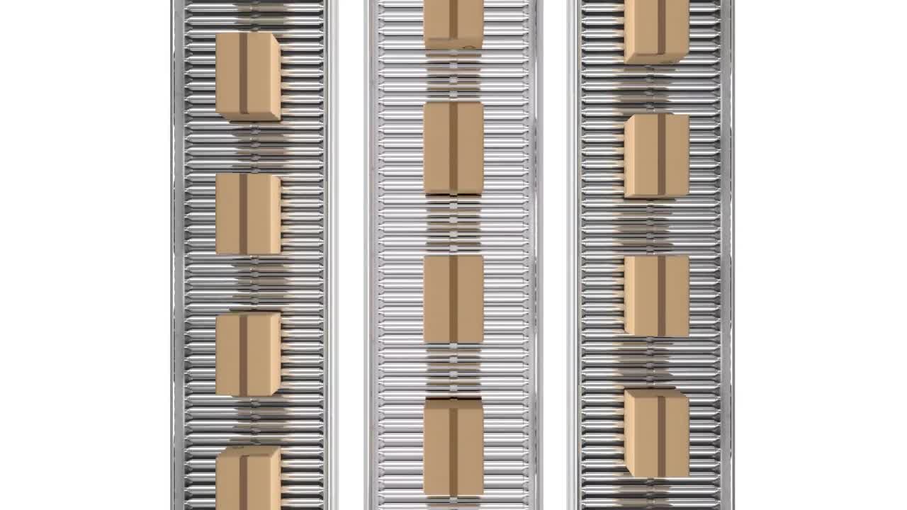 paquetes en el centro de envío