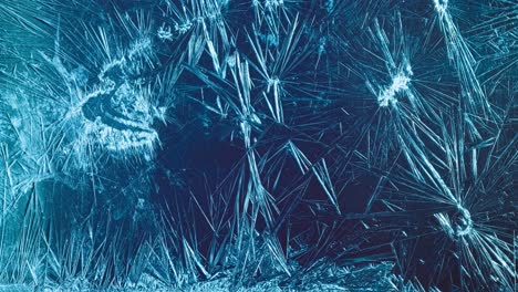 fondo de invierno: patrón de escarcha en el cristal.
