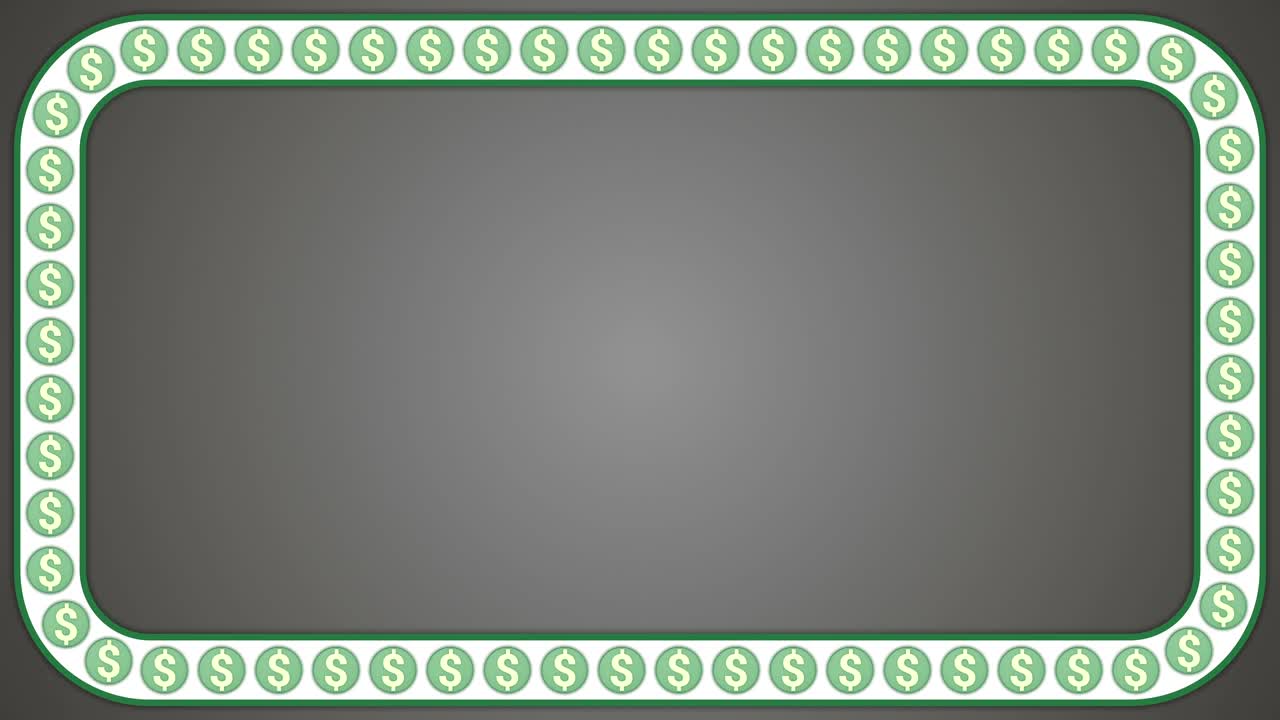 미국 돈 회색 배경 직사각형 달러 프레임