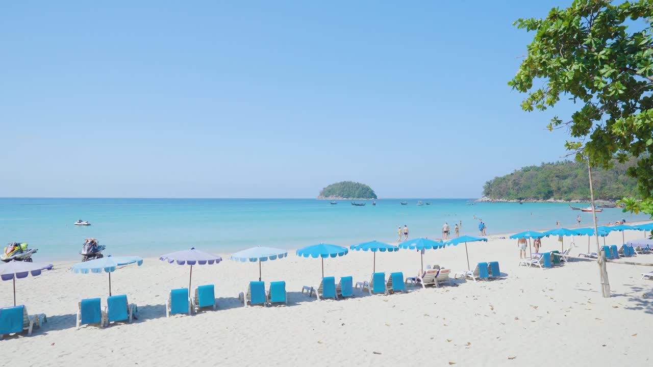 공허한 바가 해변의 풍경  러리 아름다운 여름 낮.미국