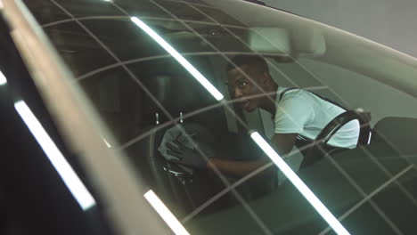 car interior cleaning by professional