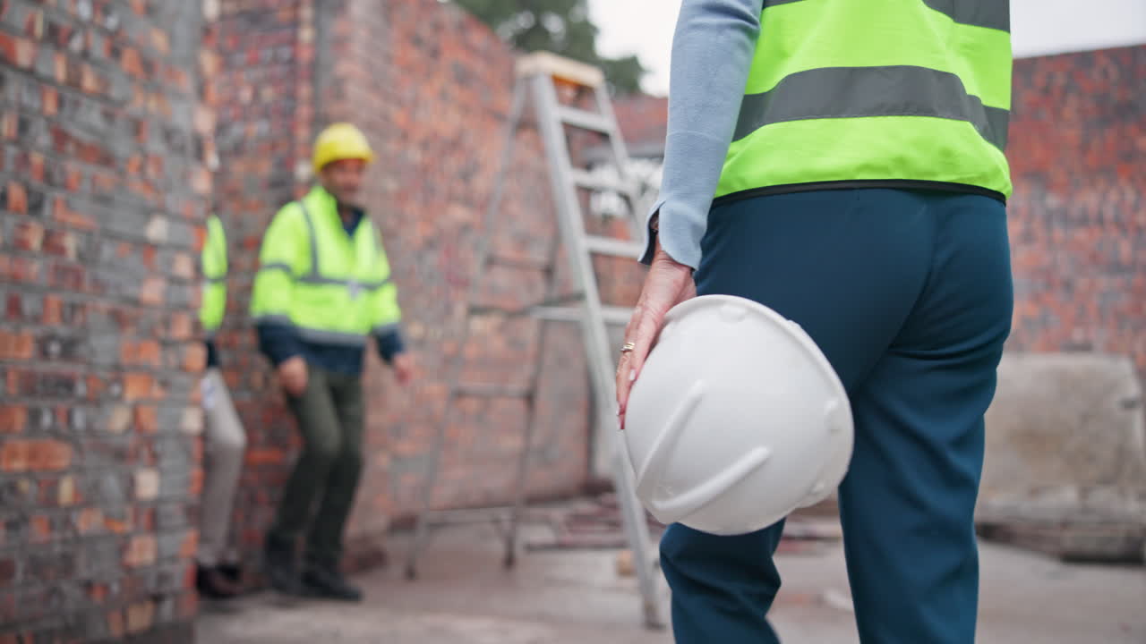 Construction site with workers