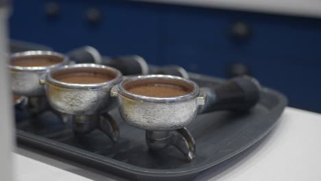 espresso machine and coffee cups
