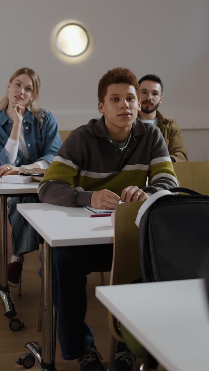 Students in a classroom