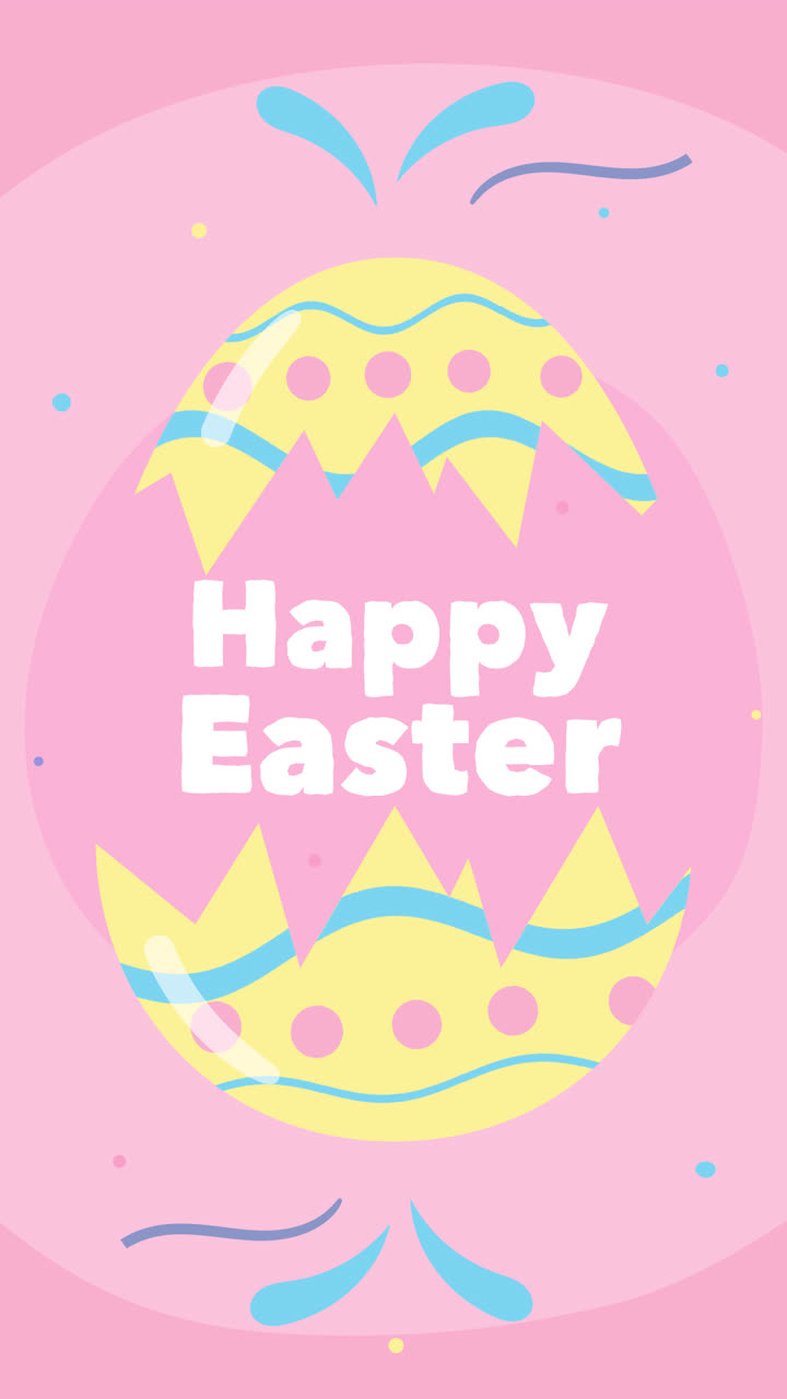 Motion Graphic of Hand drawn┬aeaster instagram posts collection