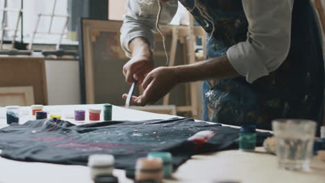 artist in an art studio