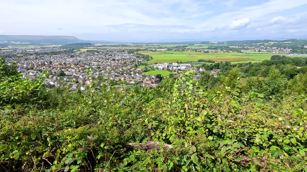 높은 지점에서 스링의 파노라마 풍경