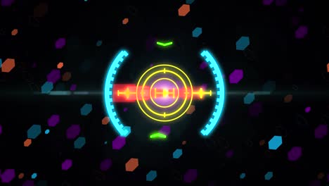 hud elemento de visión de espacio. gráficos de movimiento