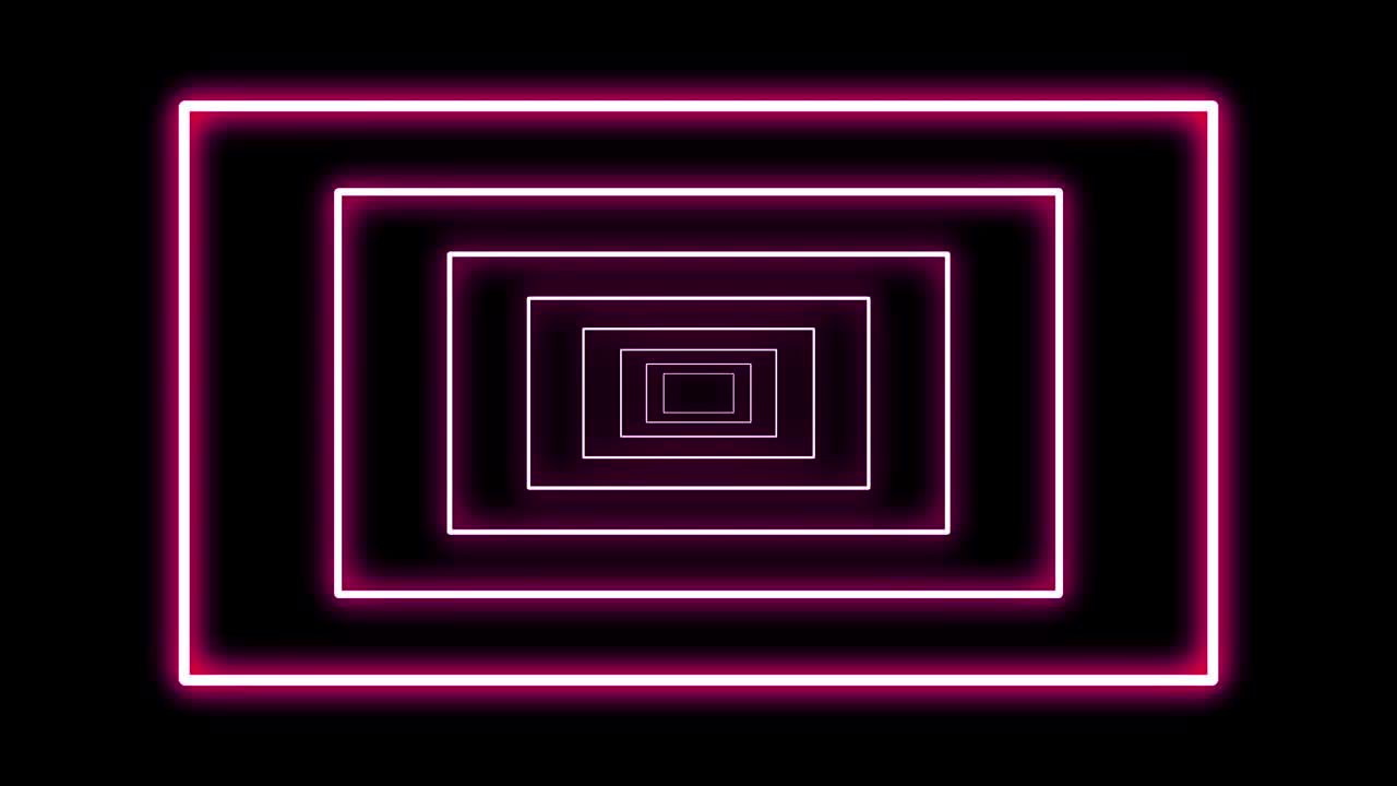 3D rendering, abstract geometric background, fluorescent ultraviolet light, glowing neon lines, tunnel, colorful spectrum, modern colorful lighting, 4k animation