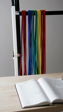 open notebook with handwritten notes